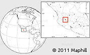 Blank Location Map of Guadalajara