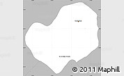 Gray Simple Map of Guadalajara