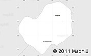 Silver Style Simple Map of Guadalajara