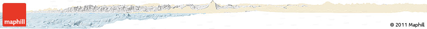 Classic Style Horizon Map of Jalisco, single color outside