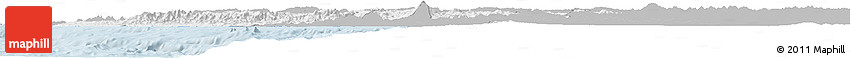 Gray Horizon Map of Jalisco, single color outside