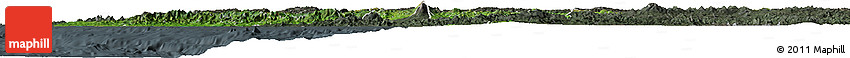 Satellite Horizon Map of Jalisco, darken, semi-desaturated