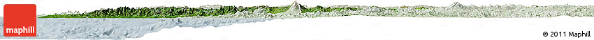 Satellite Horizon Map of Jalisco, lighten