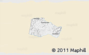 Classic Style 3D Map of Hostotipaquillo, single color outside