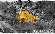 Physical 3D Map of Hostotipaquillo, darken, desaturated