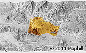 Physical 3D Map of Hostotipaquillo, lighten, desaturated