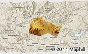 Physical 3D Map of Hostotipaquillo, shaded relief outside