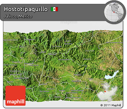 Satellite 3D Map of Hostotipaquillo