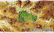Satellite 3D Map of Hostotipaquillo, physical outside