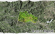 Satellite 3D Map of Hostotipaquillo, semi-desaturated