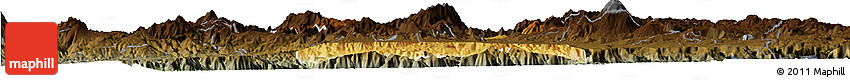 Physical Horizon Map of Hostotipaquillo, darken