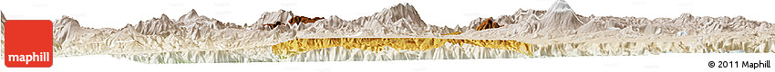 Physical Horizon Map of Hostotipaquillo, lighten