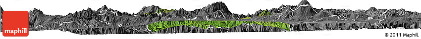 Satellite Horizon Map of Hostotipaquillo, desaturated
