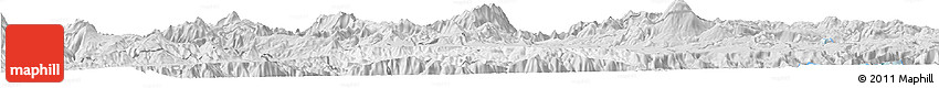 Silver Style Horizon Map of Hostotipaquillo