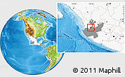 Physical Location Map of Hostotipaquillo, highlighted country, highlighted parent region