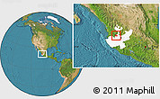 Satellite Location Map of Hostotipaquillo, highlighted parent region