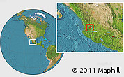 Satellite Location Map of Hostotipaquillo