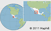 Savanna Style Location Map of Hostotipaquillo, highlighted country, highlighted parent region, within the entire country