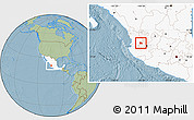 Savanna Style Location Map of Hostotipaquillo, highlighted country, hill shading
