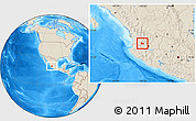Shaded Relief Location Map of Hostotipaquillo