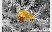Physical Map of Hostotipaquillo, desaturated