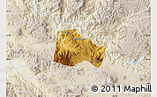 Physical Map of Hostotipaquillo, lighten