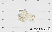 Shaded Relief Map of Hostotipaquillo, single color outside