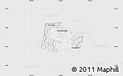 Silver Style Map of Hostotipaquillo, single color outside