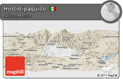 Classic Style Panoramic Map of Hostotipaquillo
