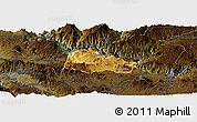 Physical Panoramic Map of Hostotipaquillo, darken