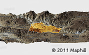 Physical Panoramic Map of Hostotipaquillo, darken, semi-desaturated