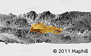 Physical Panoramic Map of Hostotipaquillo, desaturated