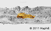 Physical Panoramic Map of Hostotipaquillo, lighten, desaturated