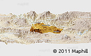 Physical Panoramic Map of Hostotipaquillo, lighten
