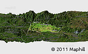 Satellite Panoramic Map of Hostotipaquillo, darken