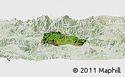 Satellite Panoramic Map of Hostotipaquillo, lighten