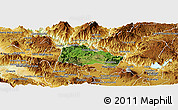 Satellite Panoramic Map of Hostotipaquillo, physical outside