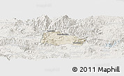 Shaded Relief Panoramic Map of Hostotipaquillo, lighten