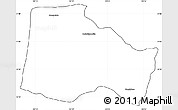 Blank Simple Map of Hostotipaquillo, cropped outside