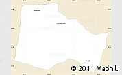 Classic Style Simple Map of Hostotipaquillo, single color outside