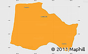 Political Simple Map of Hostotipaquillo, single color outside