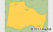Savanna Style Simple Map of Hostotipaquillo, cropped outside