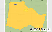 Savanna Style Simple Map of Hostotipaquillo, single color outside