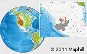 Physical Location Map of Huejucar, highlighted country, highlighted parent region