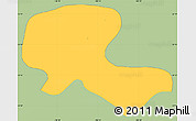 Savanna Style Simple Map of Huejucar, single color outside