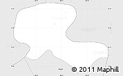 Silver Style Simple Map of Huejucar