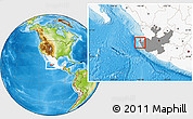 Physical Location Map of Isla, highlighted country, highlighted parent region