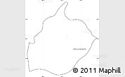 Blank Simple Map of Ixtlahuacan de los Membri, cropped outside