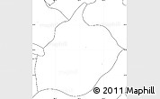 Blank Simple Map of Ixtlahuacan de los Membri, no labels