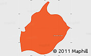 Political Simple Map of Ixtlahuacan de los Membri, single color outside